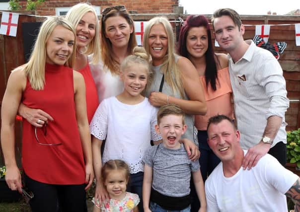 Family and close friends show their support for Barney Butwell at The Fort Cumberland Arms