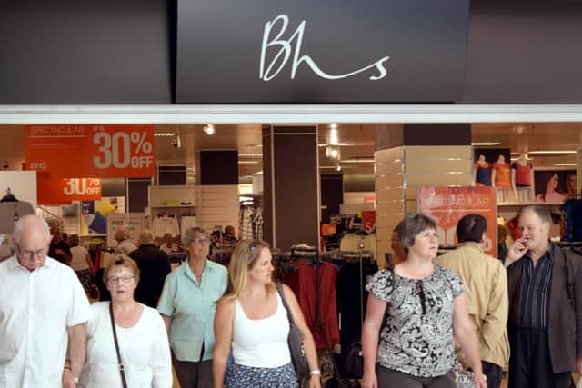 Shoppers outside Fareham's BHS store in Osbourne SquarePicture: Loughlan Campbell