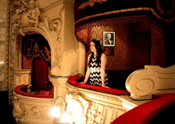 Stephanie Dickson at her audition at the Kings Theatre