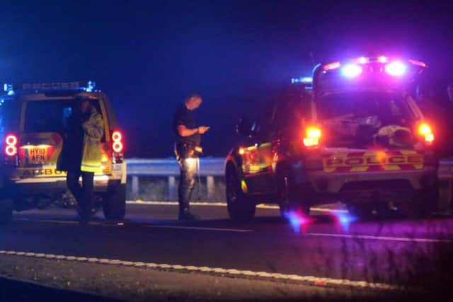 Police at the scene of the fatal accident at Clanfield. 
Picture: Jason Kay / UKNIP