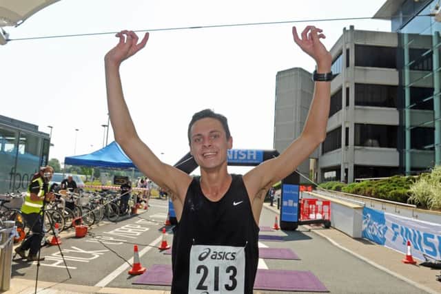 D-Day 10k winner Jonathon Roberts relished his road 10k debut. Picture Ian Hargreaves  (160715-9)