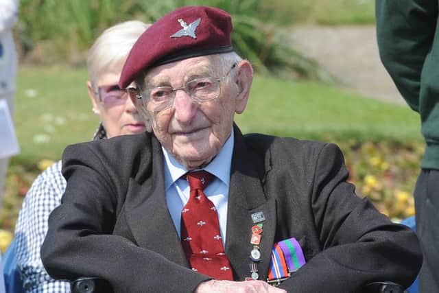 6/6/2016 (NEWS)The annual D-Day service of remembrance organised by the Royal British Legion, took place at the D-Day Memorial Stone in Southsea on Monday. Picture: Sarah Standing (160800-1509) PPP-160606-142656001