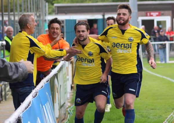 Ryan Woodford, right, has returned to the Hawks after a spell at Gosport Borough Picture: Keith Fuller