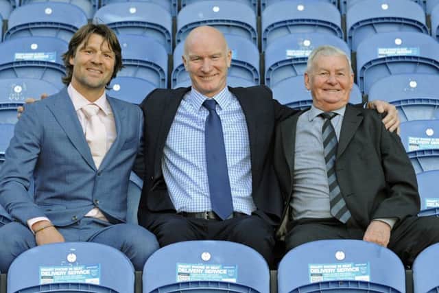 Nick Jennings, right, was inducted into the Pompey Hall of Fame in 2014 along with Arjan de Zeeuw and Billy Gilbert