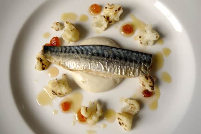 Cauliflower and mackerel