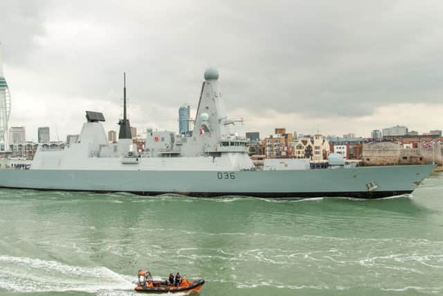 HMS Defender Picture: Lt Cdr Shaun Roster/MoD Fleetlands