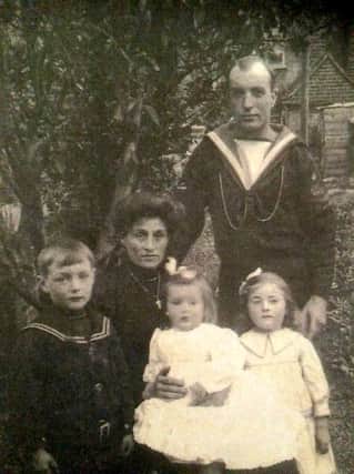 Harry Sheldon his wife Lizzie and  their three children