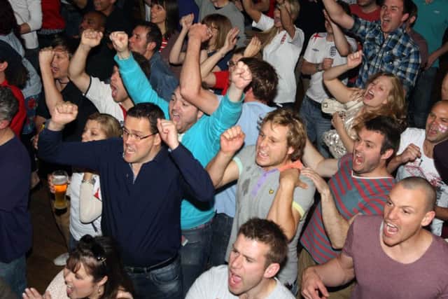 England Vs Italy: Northampton: fans watching the Euro 2012 match at The Picturedrome
Sunday 24th June 2012 ENGNNL00120120624232846