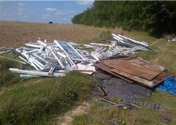 Two businessmen have been fined thousands for fly-tipping at South Downs National Park. Picture: Winchester City Council PPP-160806-082514001