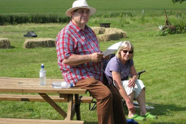 The Rev Trevor Filtness enjoying the sun