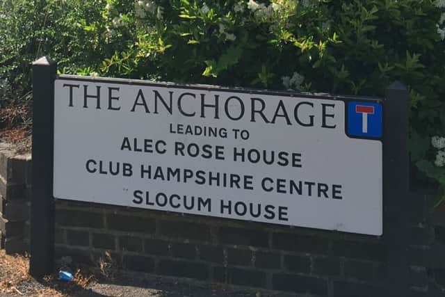 A toddler fell from a first floor window in The Anchorage, Gosport