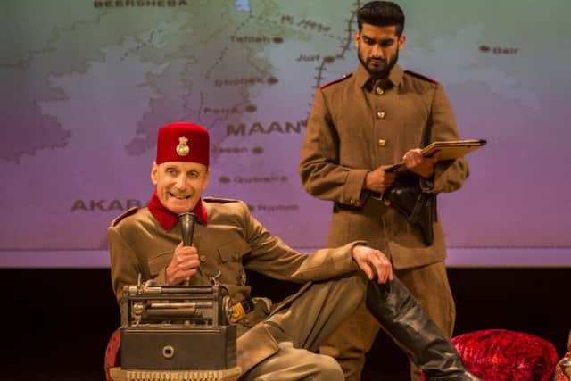 Michael Feast as the Turkish military governor (left) was more Carry On than menacing leader. Picture: Johan Persson