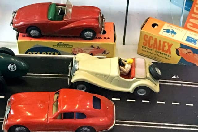 Some vintage Scalextric cars
