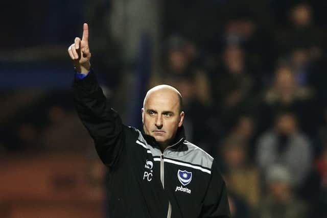 Pompey boss Paul Cook   Picture: Joe Pepler