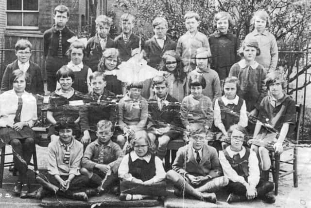 SCHOOLDAYS Violet Slevin (third from the right in the second row from the front) in a 1930 class photograph at St Swithuns School, Southsea