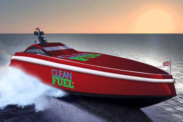 How Team Britannia's boat will look