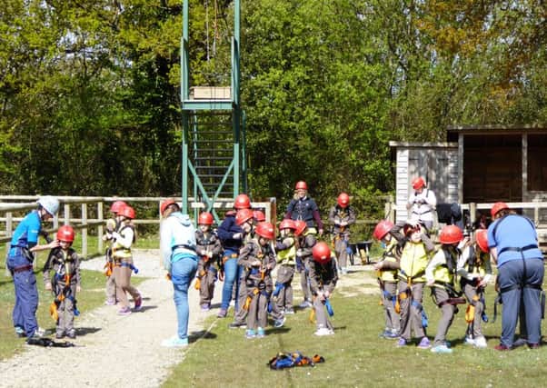 Havant and Horndean Brownies at the PGL activity centre on the Isle of Wight