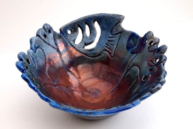 A ceramic bowl by Rose Bates