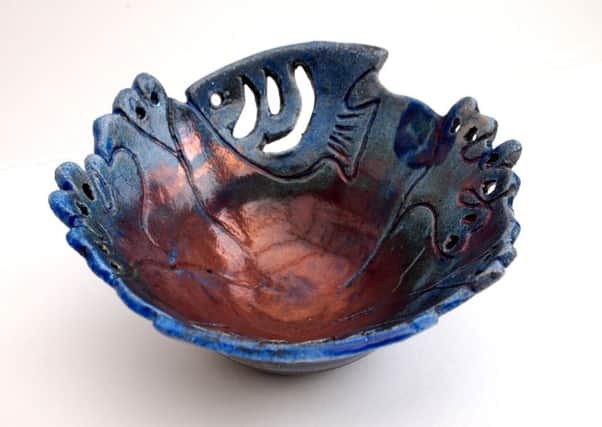 A ceramic bowl by Rose Bates