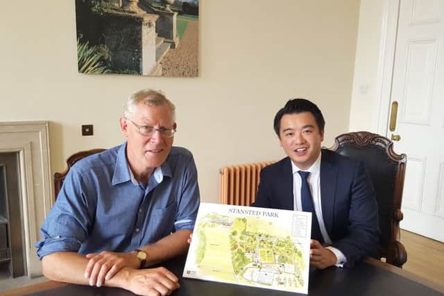Alan Mak MP with Stansted House director James Cooper