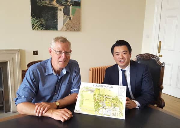 Alan Mak MP with Stansted House director James Cooper