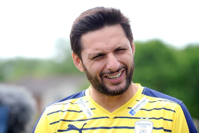 Shahid Afridi   Picture: Sarah Standing