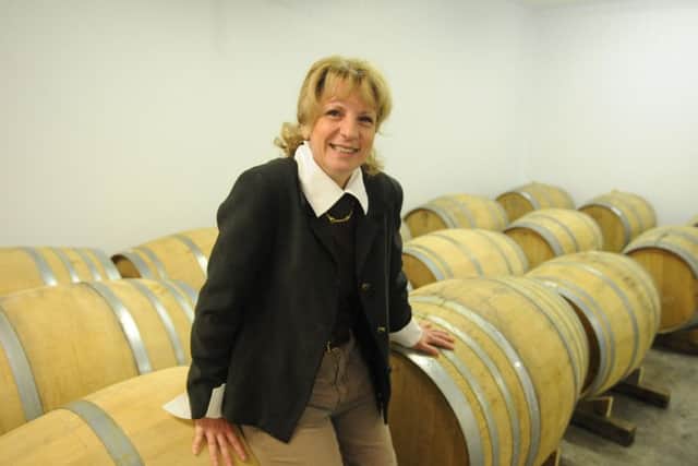 Winemaker Corinne Seely in the winery.
Picture: Sarah Standing (151706-7487)