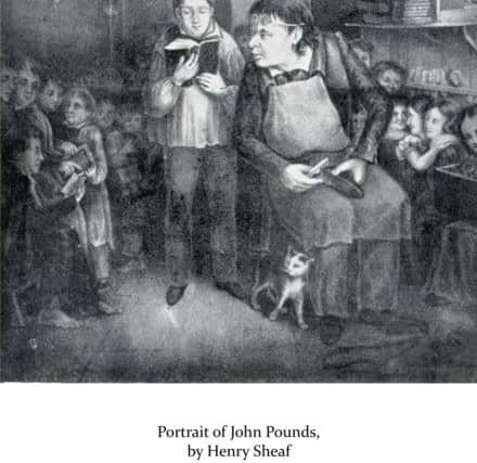 A portrait of John Pounds in his workshop by Henry Sheaf