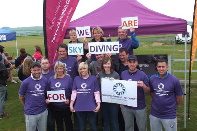 Other people who took part in the skydive for QA Hospital