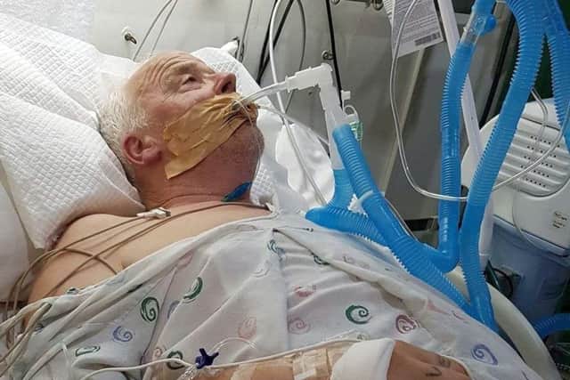 Robert Webb in hospital in the Philippines