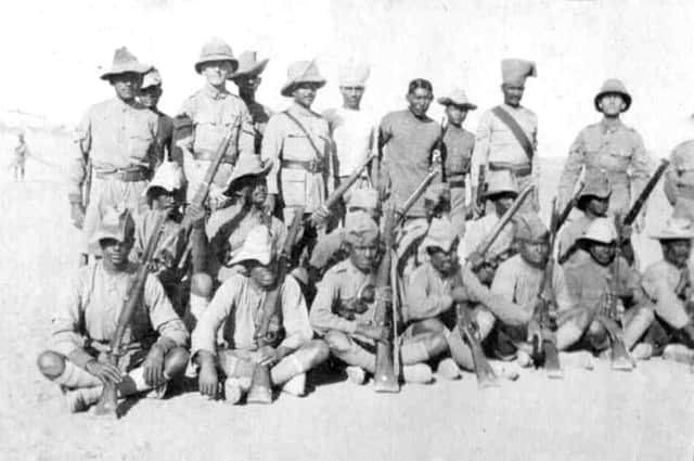 Thomas Hobbs in India in 1918.