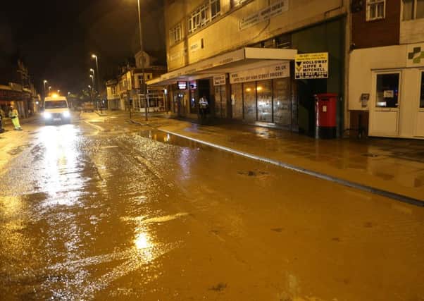 UNDER WATER Flooding in London Road in Portsmouth                                                    Picture: UKNIP