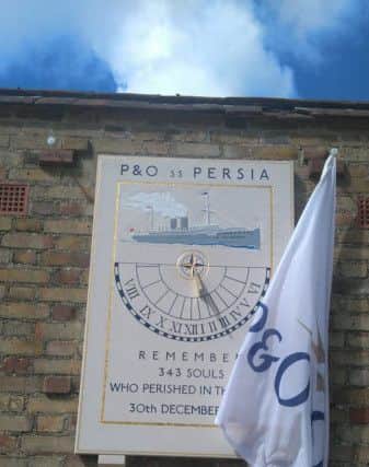 The memorial to SS Persia unveiled at Buckler's Hard yesterday
Picture: Helen McRobbie