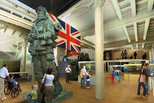 A mock-up of how the Yomper would look inside Action Stations at the Historic Dockyard