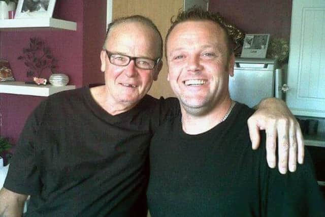 Robert Webb and his son Mark