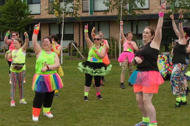 An zumba class at the fun day Picture: Keith Woodland