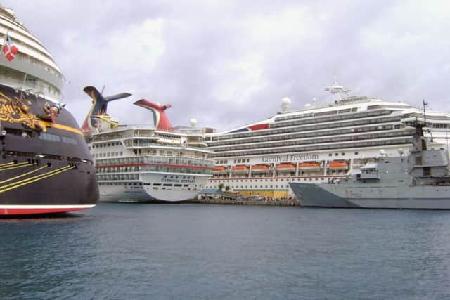 Cruise liners encountered by HMS Mersey