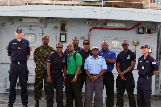 HMS Mersey ship's company meets local police