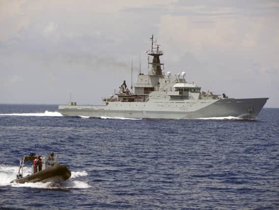 HMS Mersey in the Caribbean