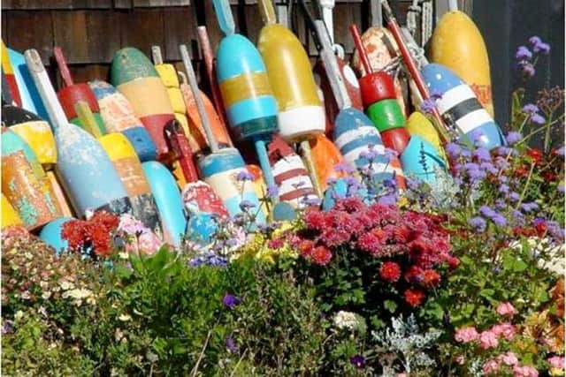 These buoys could be useful for a seaside-themed garden - with or without boat.