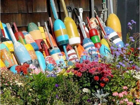These buoys could be useful for a seaside-themed garden - with or without boat.