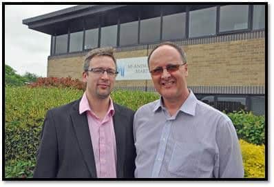 Operations director Sam Rix, left, with director Ian Lee