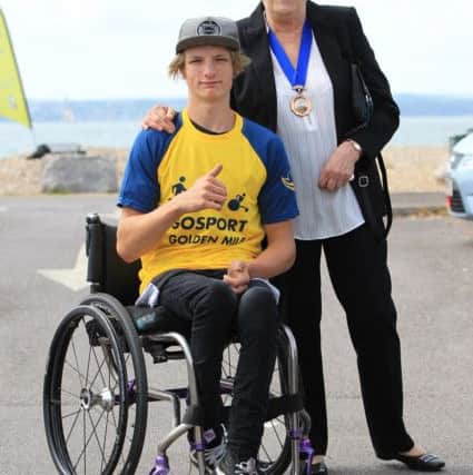Craig Boardman with deputy Gosport mayor Cllr Linda Batty. Picture: Paul Smith
