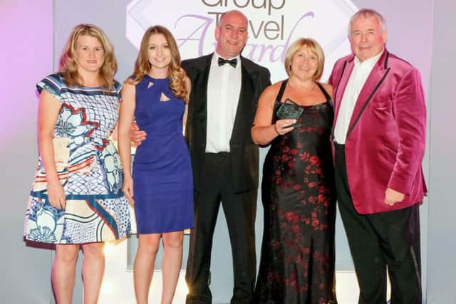 (Left to right) Abbe Bates from GTO, Lucketts marketing executive Laura Bainbridge, Paul Heustice from category sponsors Disneyland Paris, Lucketts product controller Maria Pond and TV celebrity Christopher Biggins