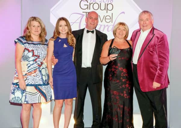 (Left to right) Abbe Bates from GTO, Lucketts marketing executive Laura Bainbridge, Paul Heustice from category sponsors Disneyland Paris, Lucketts product controller Maria Pond and TV celebrity Christopher Biggins