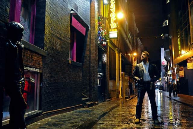 Ian Prowse pictured outside the Cavern Club in Liverpool. Picture by Gareth Jones