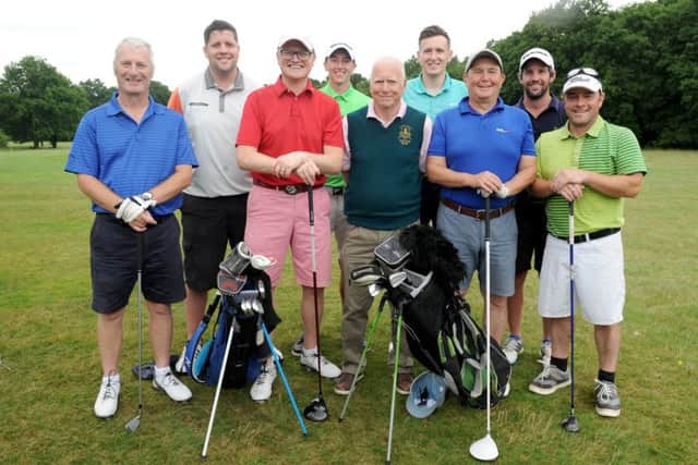 (l-r) David Bell, Lee Cornish, James Hawley, Billy McKenzie, Colin Grennan, Laurence Warren-West, Glynn Caterall, Dan Cornish and Jamie Turnbull. Picture: Sarah Standing (160895-4150)