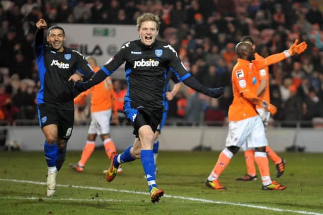 Erik Huseklepp scored when Pompey shared a 1-1 draw with Blackpool in their last meeting back in 2012. Picture: Steve Reid (120497-091)
