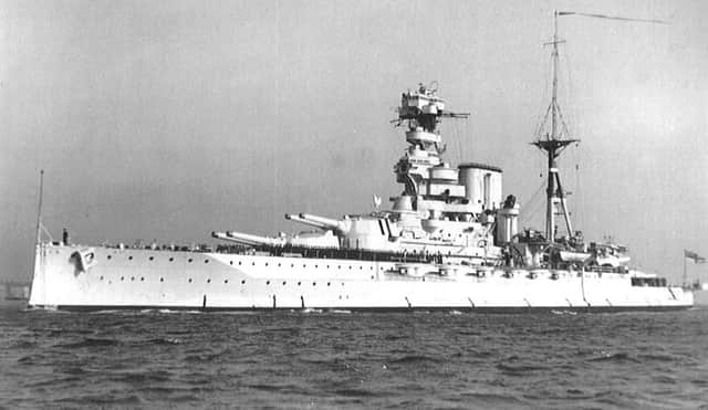 HMS Barham, sunk off the Egyptian coast in November 1941 by U-331 whose commander was awarded the Knights Cross for his action