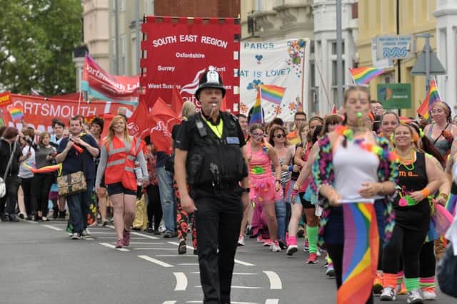 Last weekend's Portsmouth Pride march
